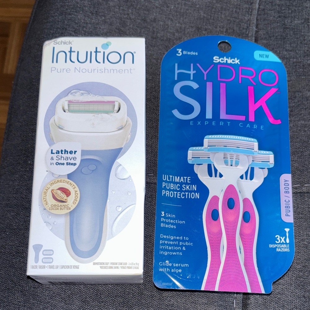 Schick Intuition Razor and Hydro Silk Disposable Razors